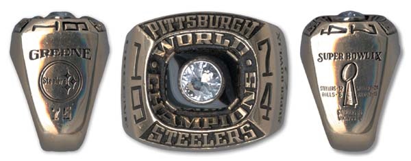 - 1974 Pittsburgh Steelers Super Bowl Championship Ring