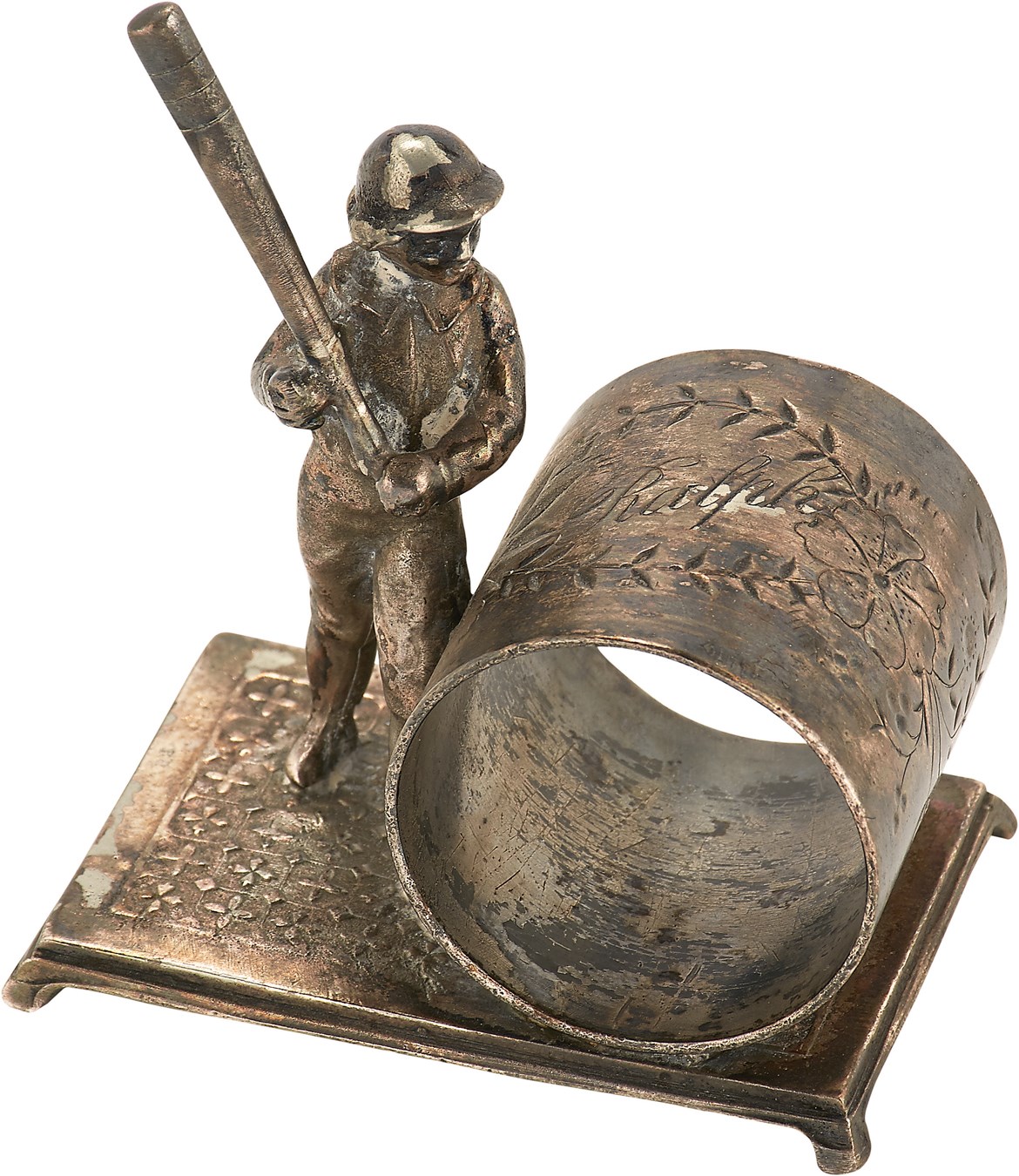 Early Baseball - 19th Century Baseball Napkin Ring