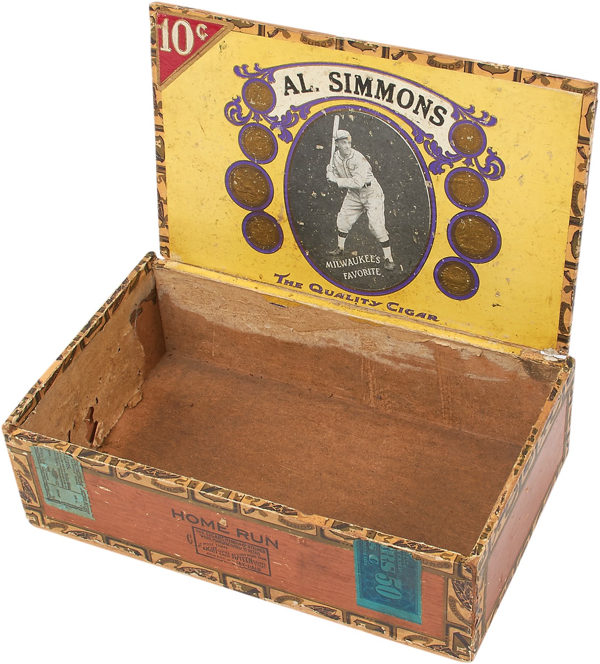 - 1930s Al Simmons Cigar Box