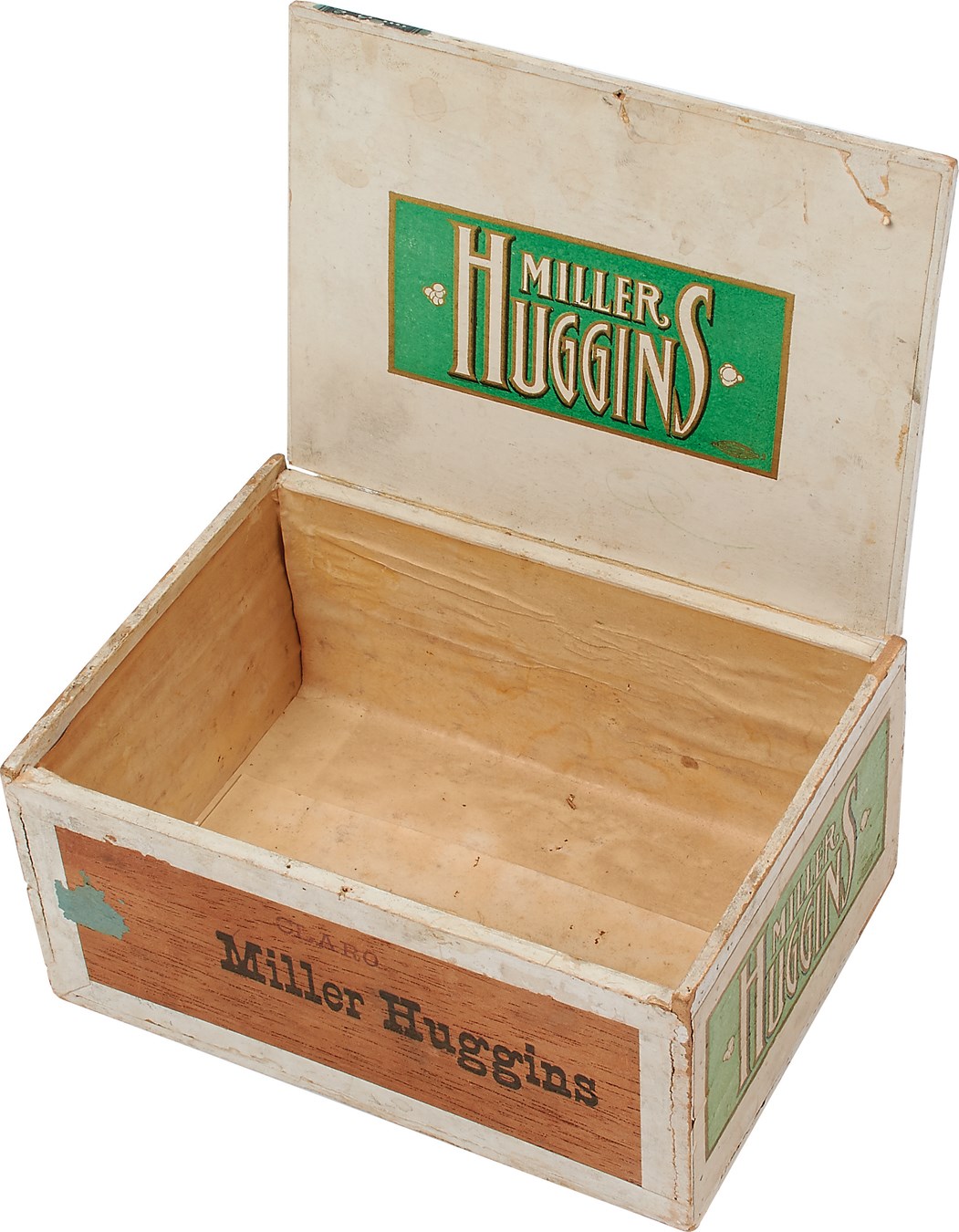 Early Baseball - 1920s Miller Huggins Baseball Cigar Box