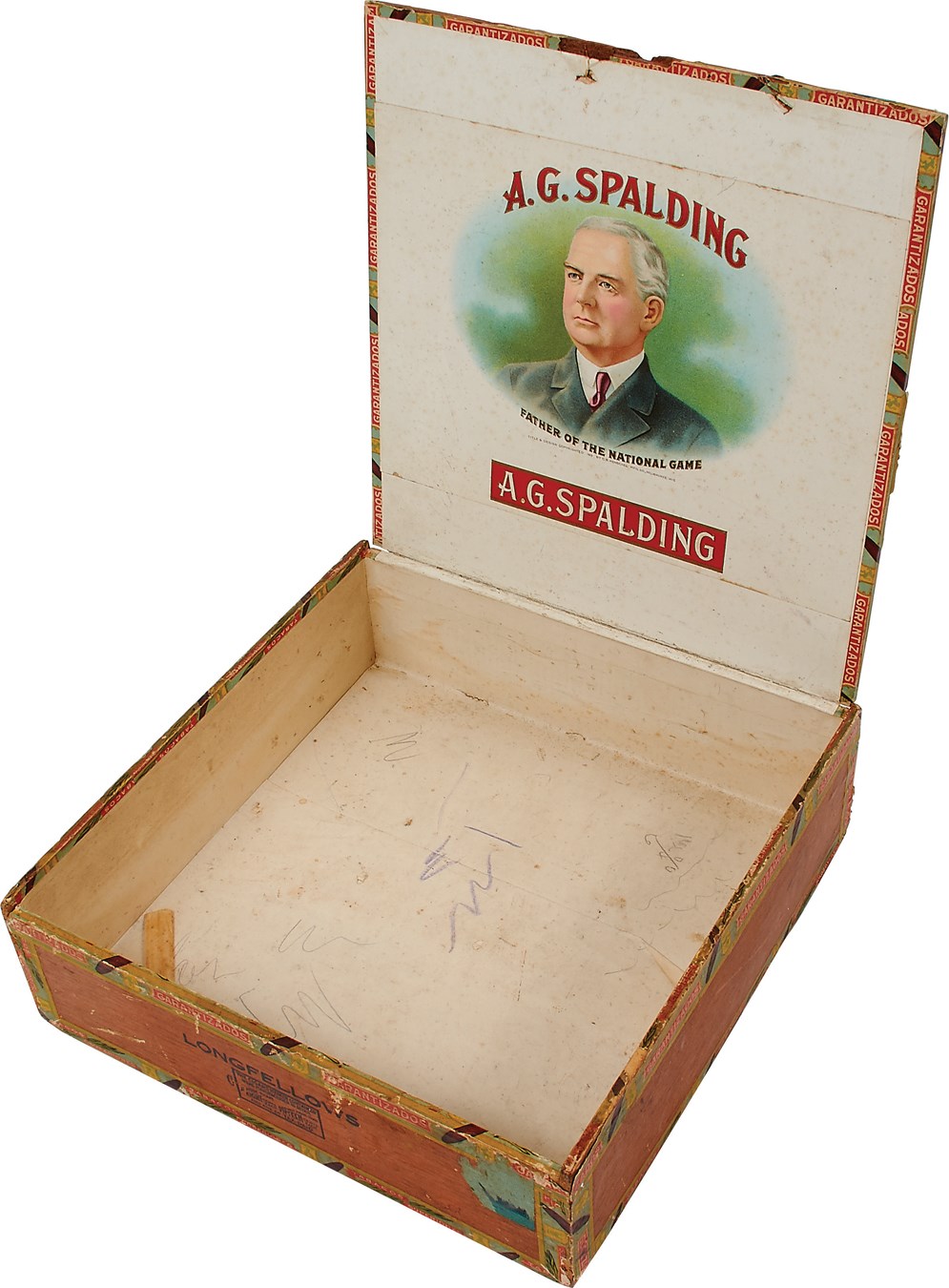 Early Baseball - Early 1900s Albert Goodwill Spalding "Father of the National Game" Baseball "Jumbo" Cigar Box