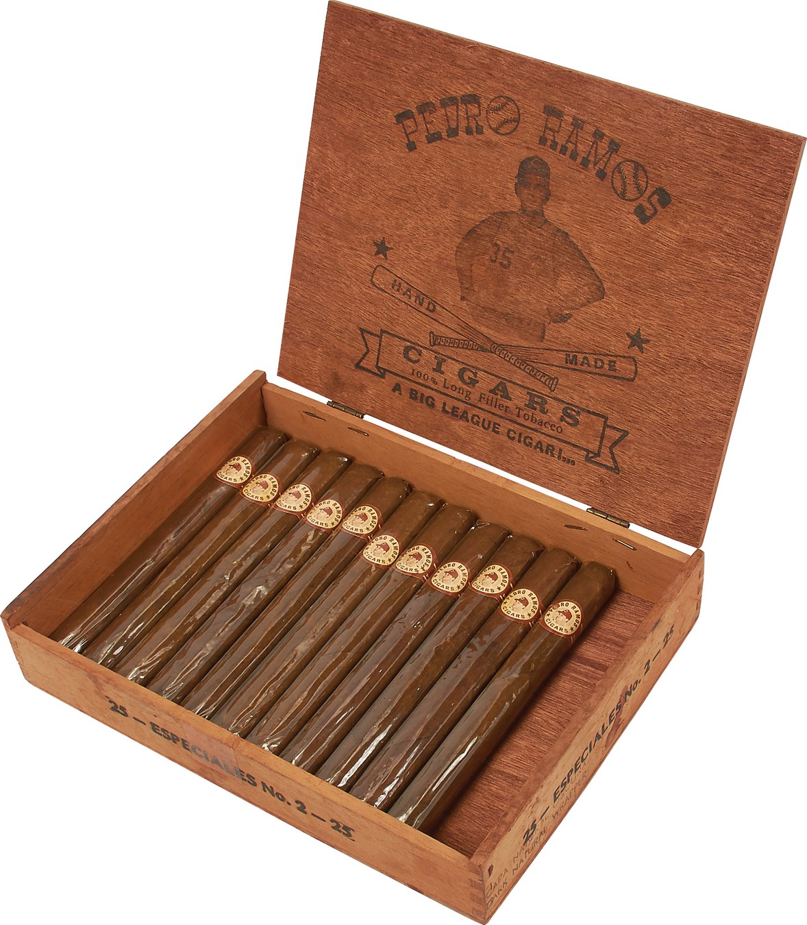 - 1963 Pedro Ramos Cigar Box with Unopened Cigars w/Bands