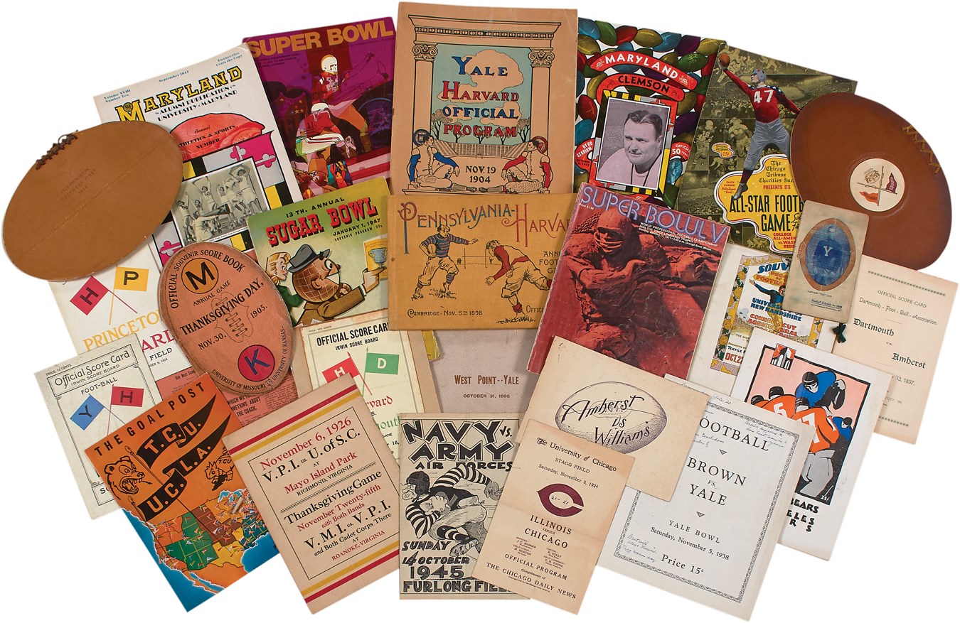 Incredible 19th & 20th Century College Football Program Collection (26)