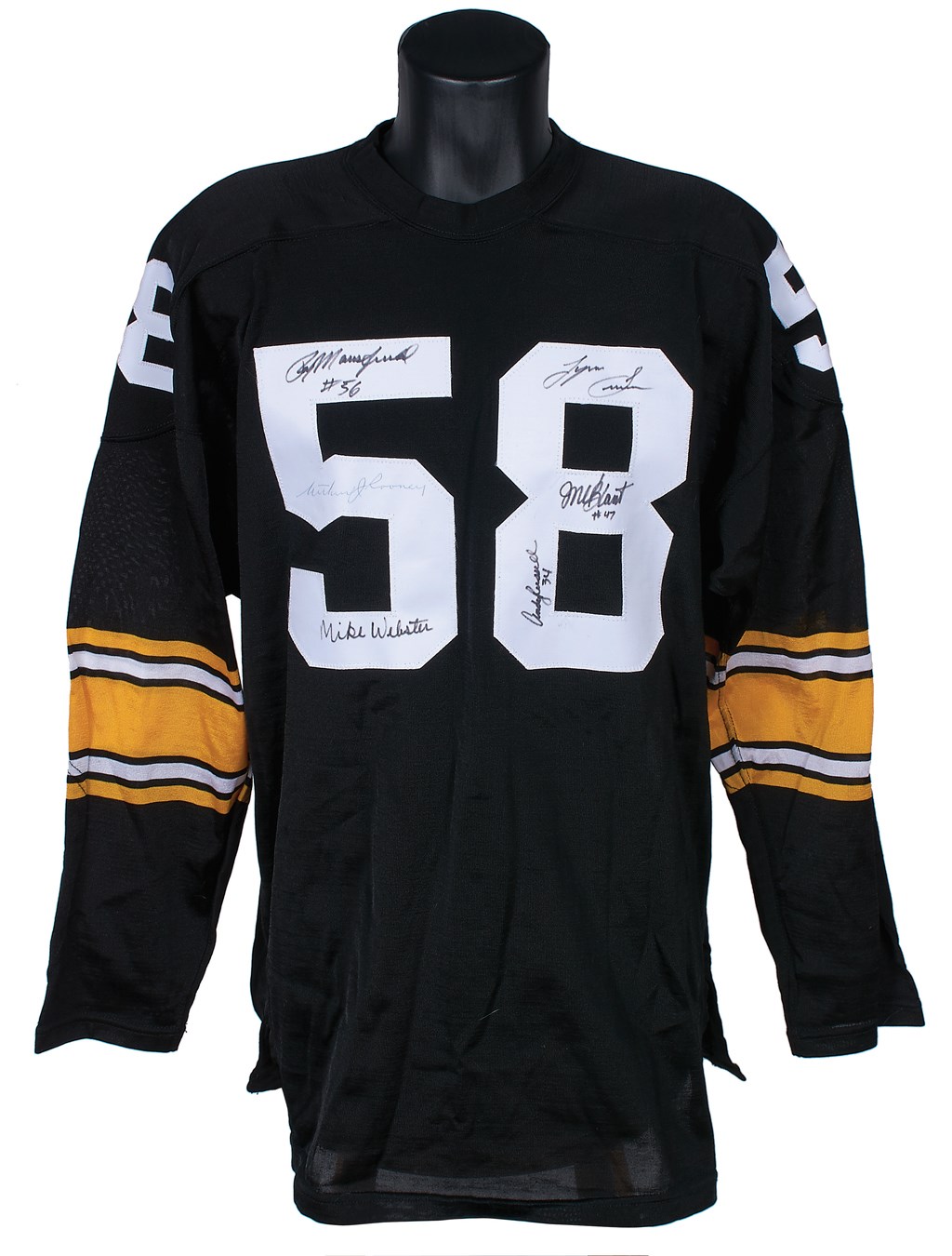 Football - Pittsburgh Steelers Hall of Famers and Stars Signed Jersey with Art Rooney