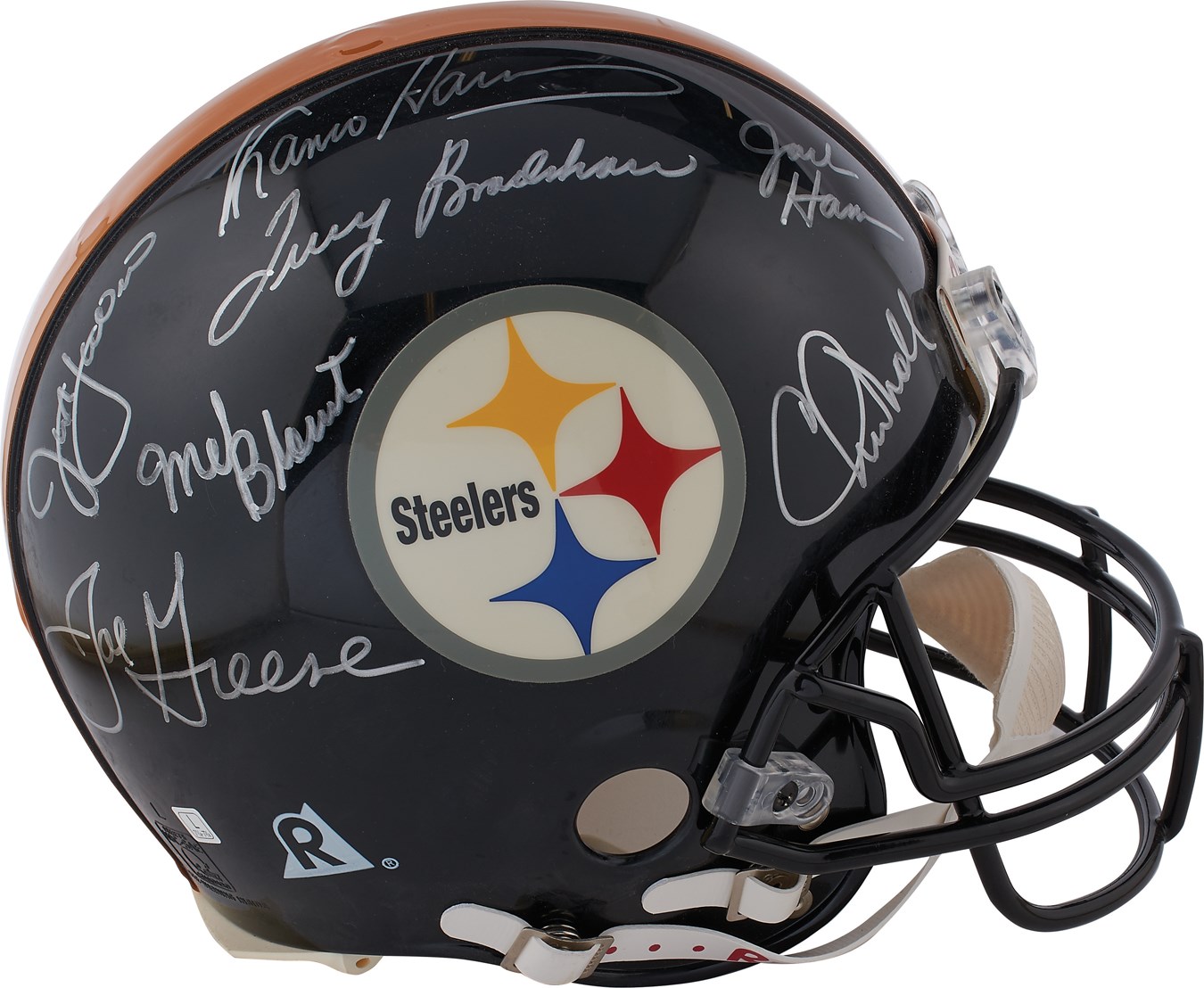 Football - Pittsburgh Steelers Hall of Famers Signed Helmet & Lynn Swann Display