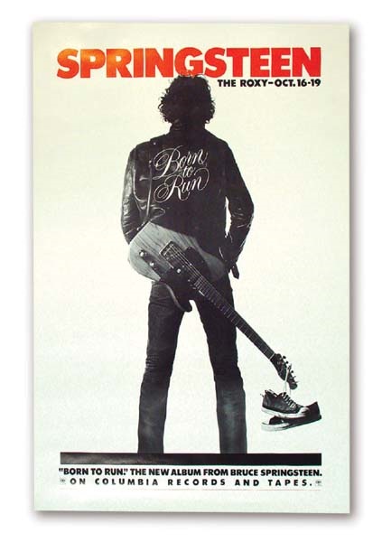 - 1975 Bruce Springsteen "Born To Run" "Roxy" Poster