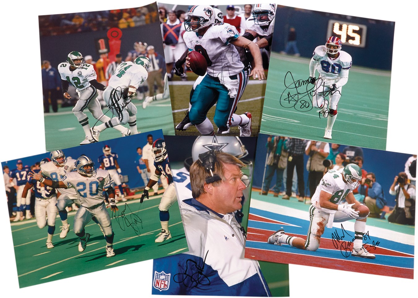 - 1980s-90s "Superstars of the NFL" 16x20” In Person Signed Photographs from VIP Photographer Richard Brightly (6)