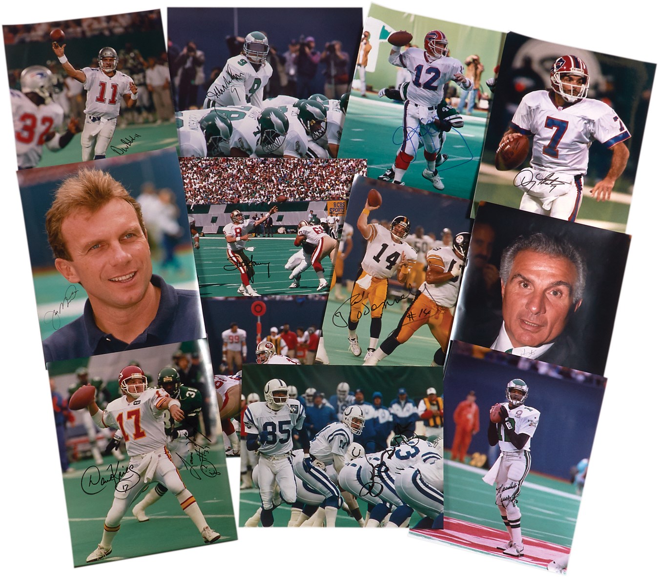 - 1980s-90s "NFL Quarterbacks" 16x20” In Person Signed Photographs from VIP Photographer Richard Brightly (12)