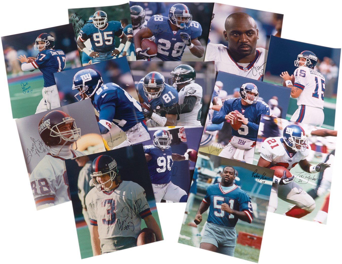 1980s-90s Super Bowl Champion & NY Giants 16x20” In Person Signed Photographs from VIP Photographer Richard Brightly (32)