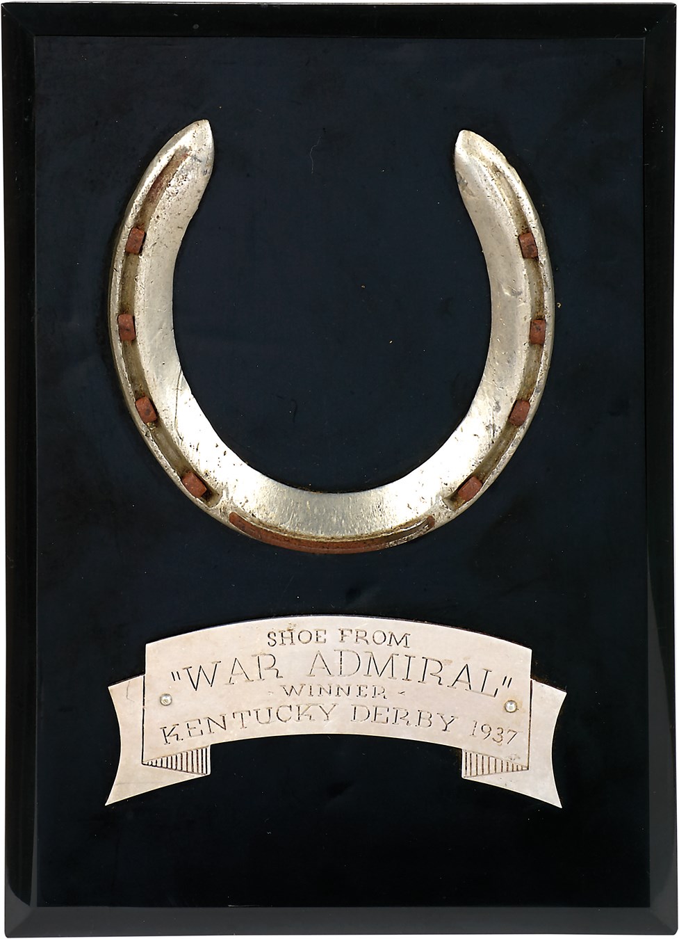 Horse Racing - War Admiral Horseshoe - One of the Greatest Ever