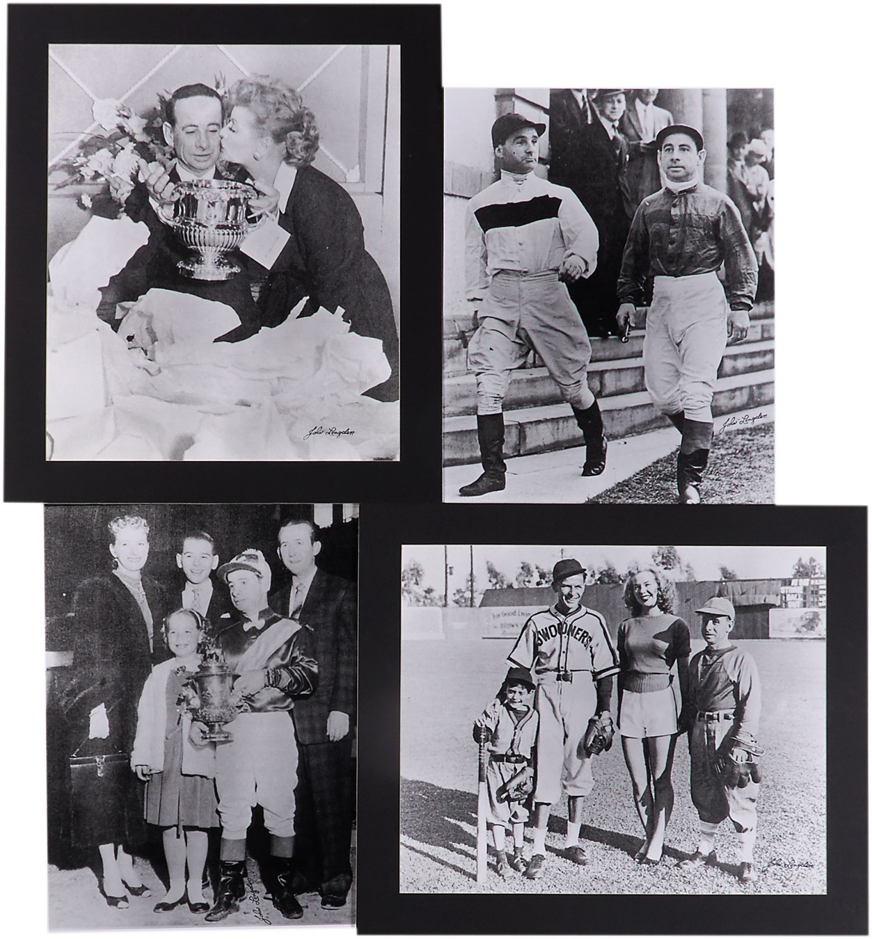 Horse Racing - Johnny Longden Photos with Frank Sinatra & Lucille Ball (4)