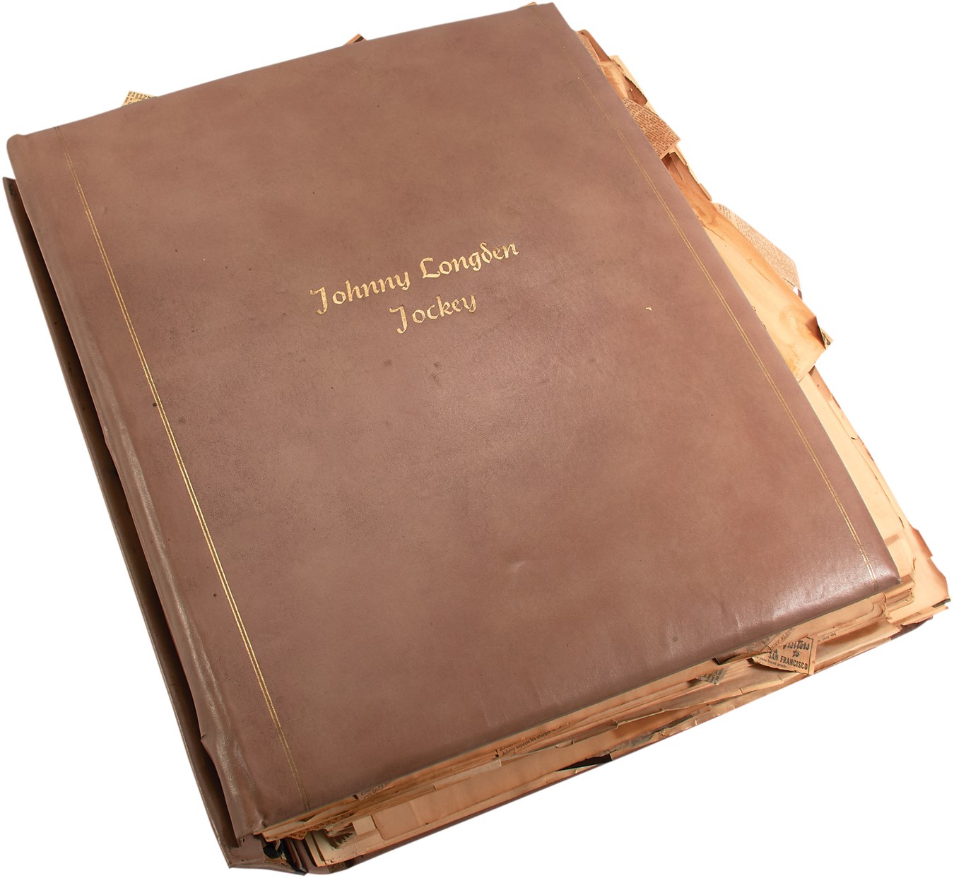 Horse Racing - Johnny Longden's Personal Hall of Fame Scrapbook (57lbs.)