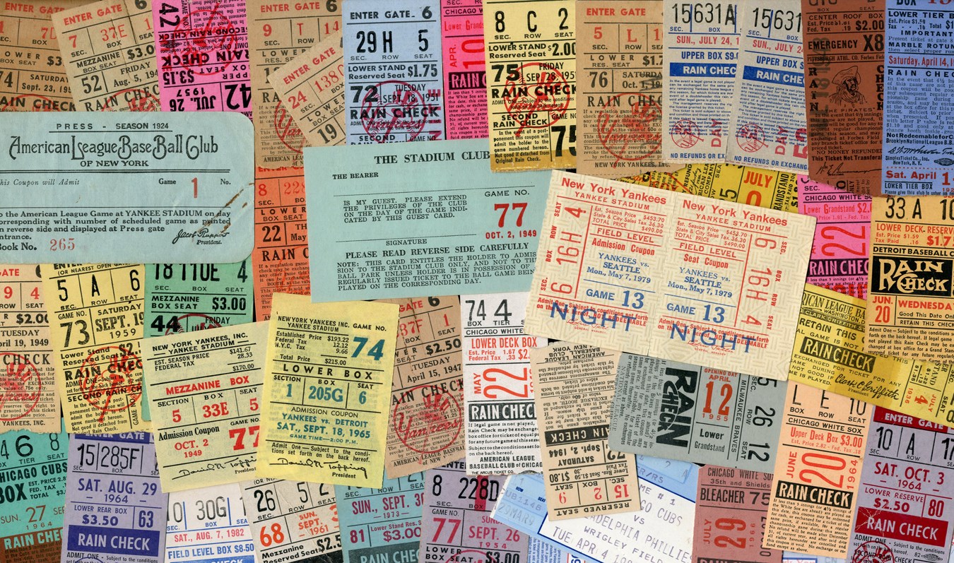 Jackie Robinson & Brooklyn Dodgers - Fabulous NY Yankees Ticket Collection with Historic Games (100+)
