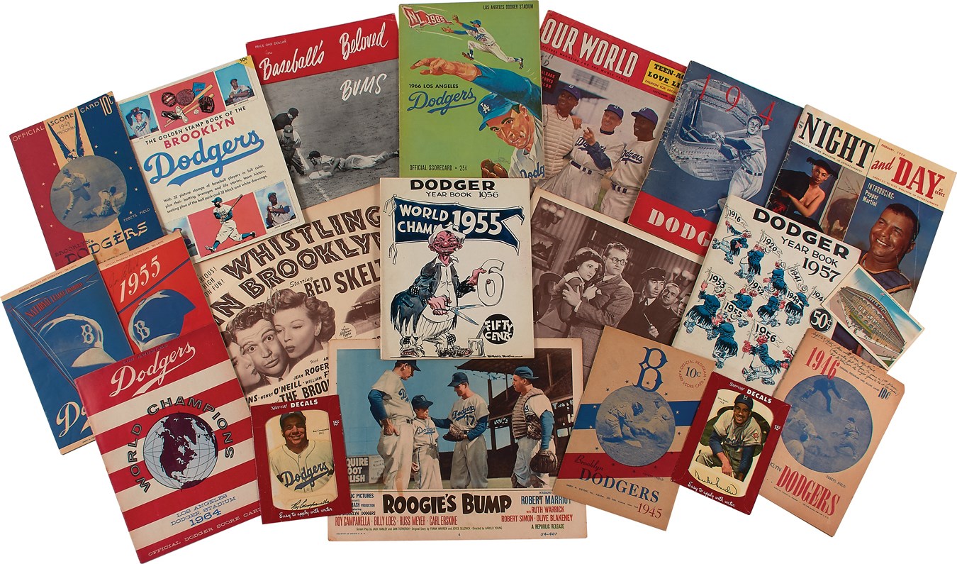 Marvelous Brooklyn Dodgers Memorabilia Collection (65+)