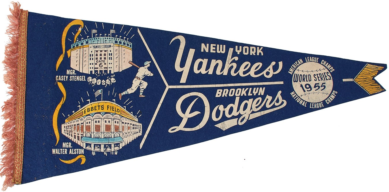 Spectacular 1955 World Series Pennant