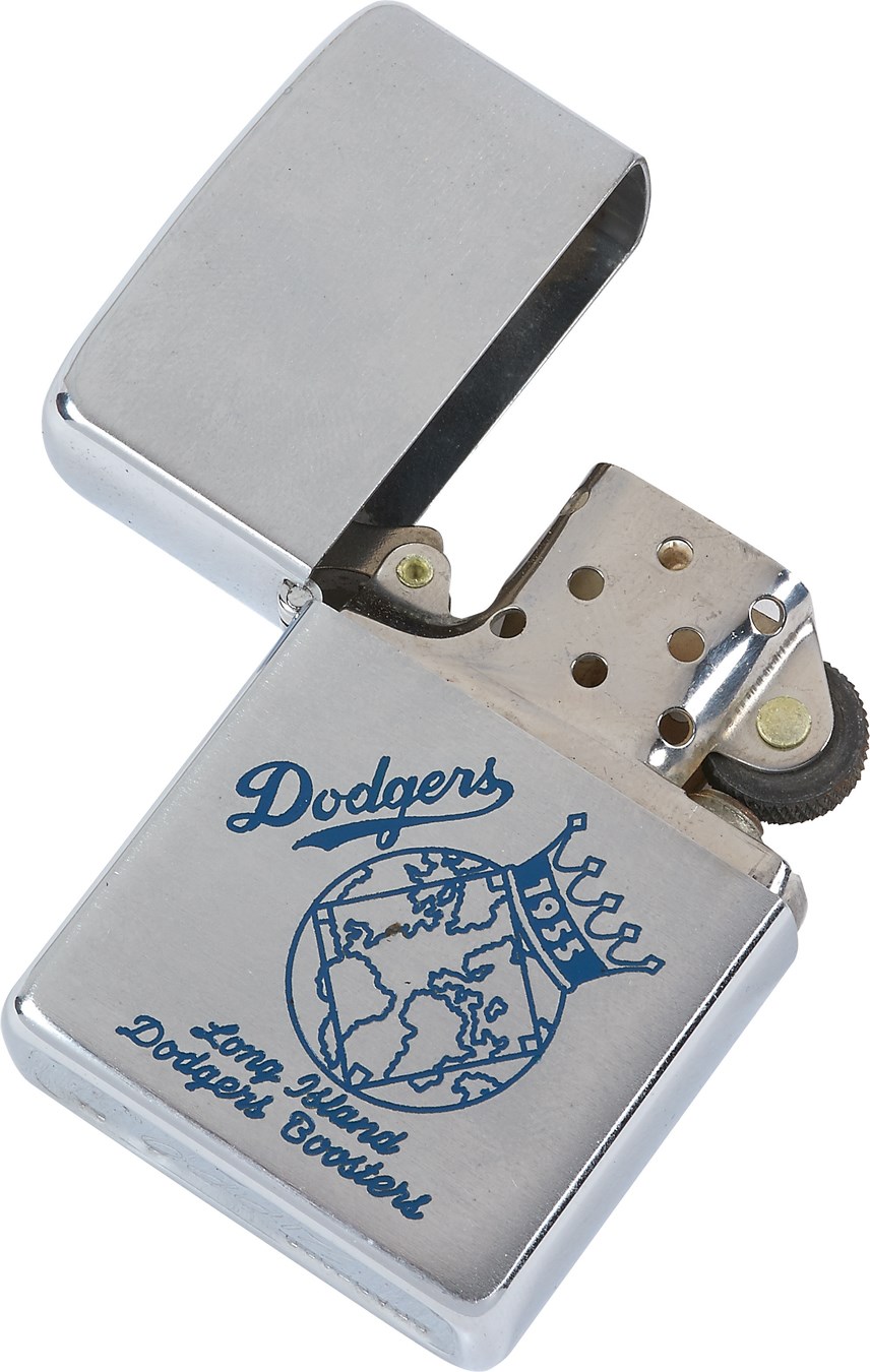 Jackie Robinson & Brooklyn Dodgers - 1955 World Champion Brooklyn Dodgers Lighter
