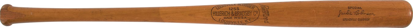 Jackie Robinson & Brooklyn Dodgers - Jackie Robinson Bat Gifted to Howard Cosell by Robinson