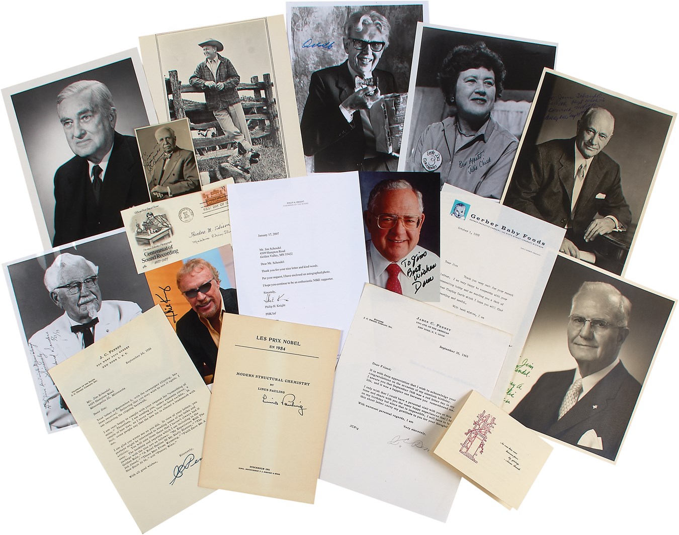 Jim Schendel Autograph Collection - Interesting Leaders of Industry & Historical Figures Autograph Collection (500+)