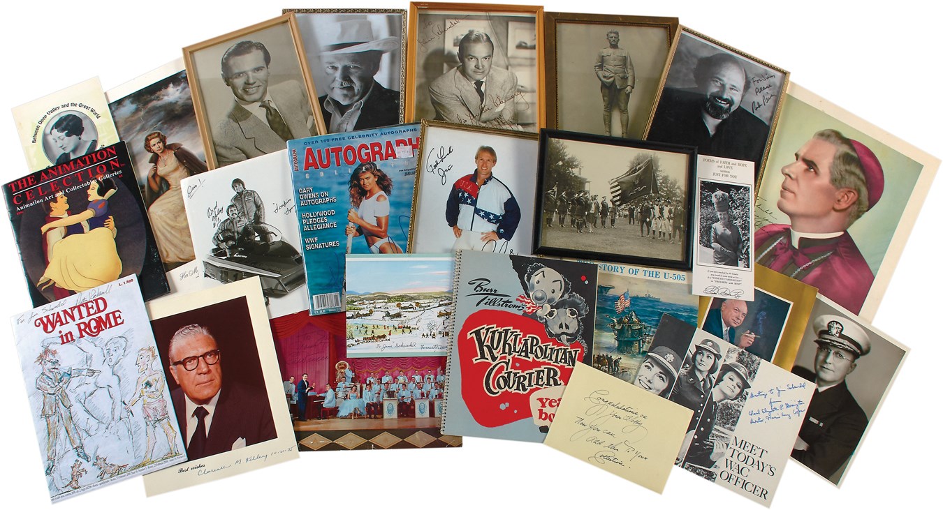 Jim Schendel Autograph Collection - Miscellaneous 50+ Year Old Memorabilia Collection with Autographs (500+)