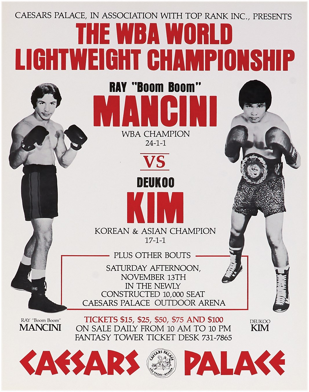 Muhammad Ali & Boxing - Mancini-Kim Onsite Poster