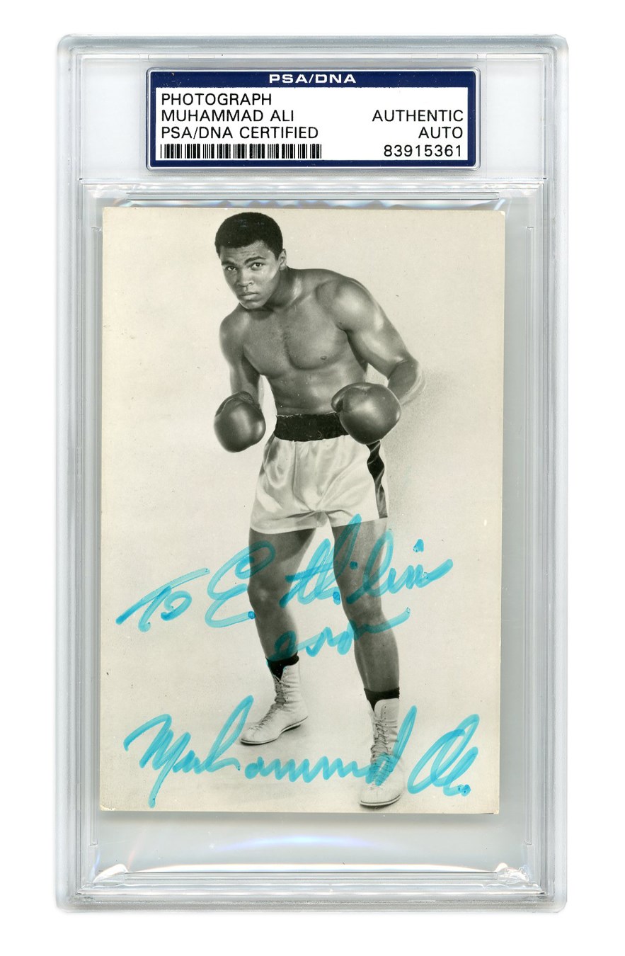 Muhammad Ali & Boxing - Vintage Muhammad Ali Signed Photograph Directly from Ali's Personal Photographer (PSA/DNA)