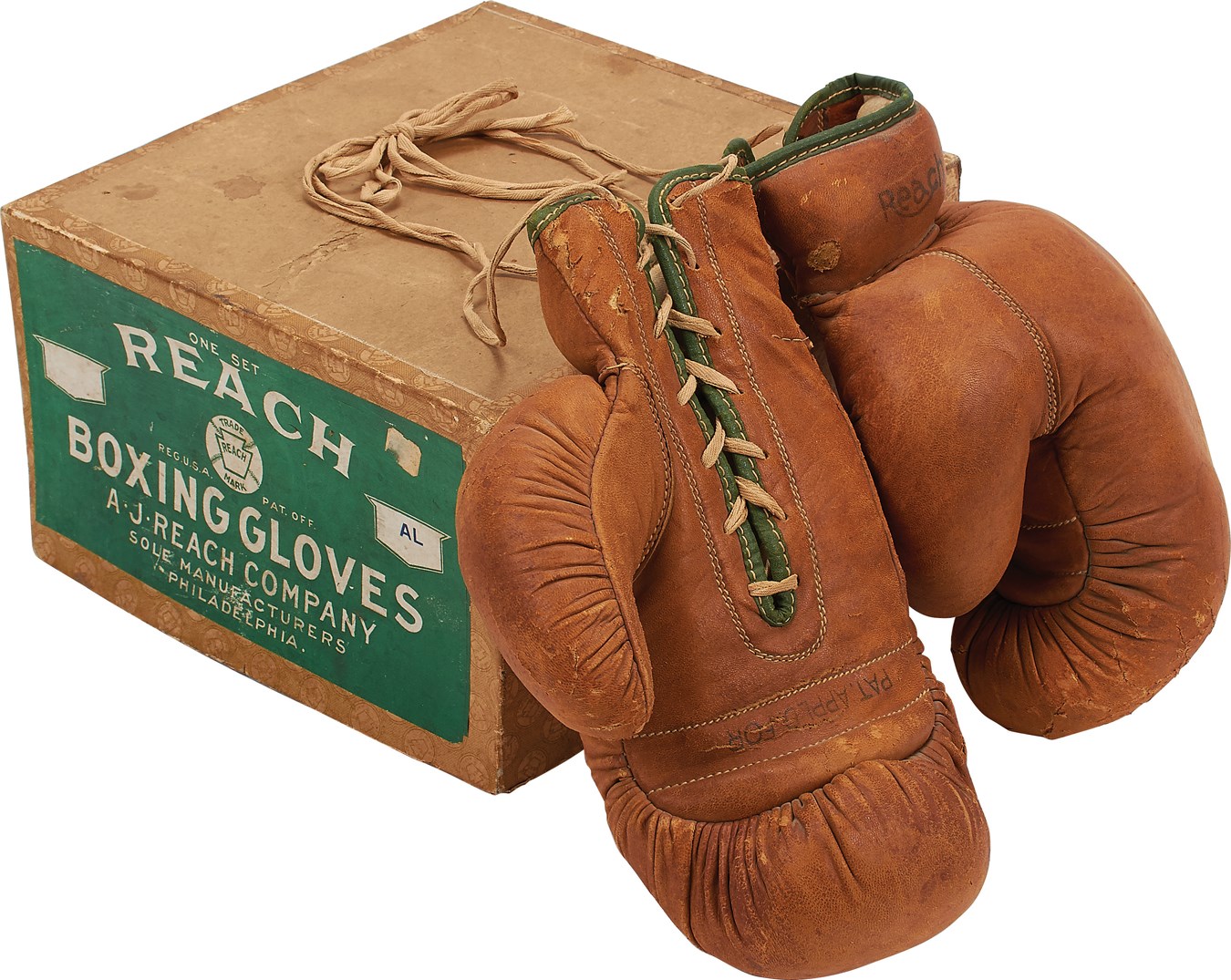 Muhammad Ali & Boxing - Early 1900s Reach Boxing Gloves in Original Box