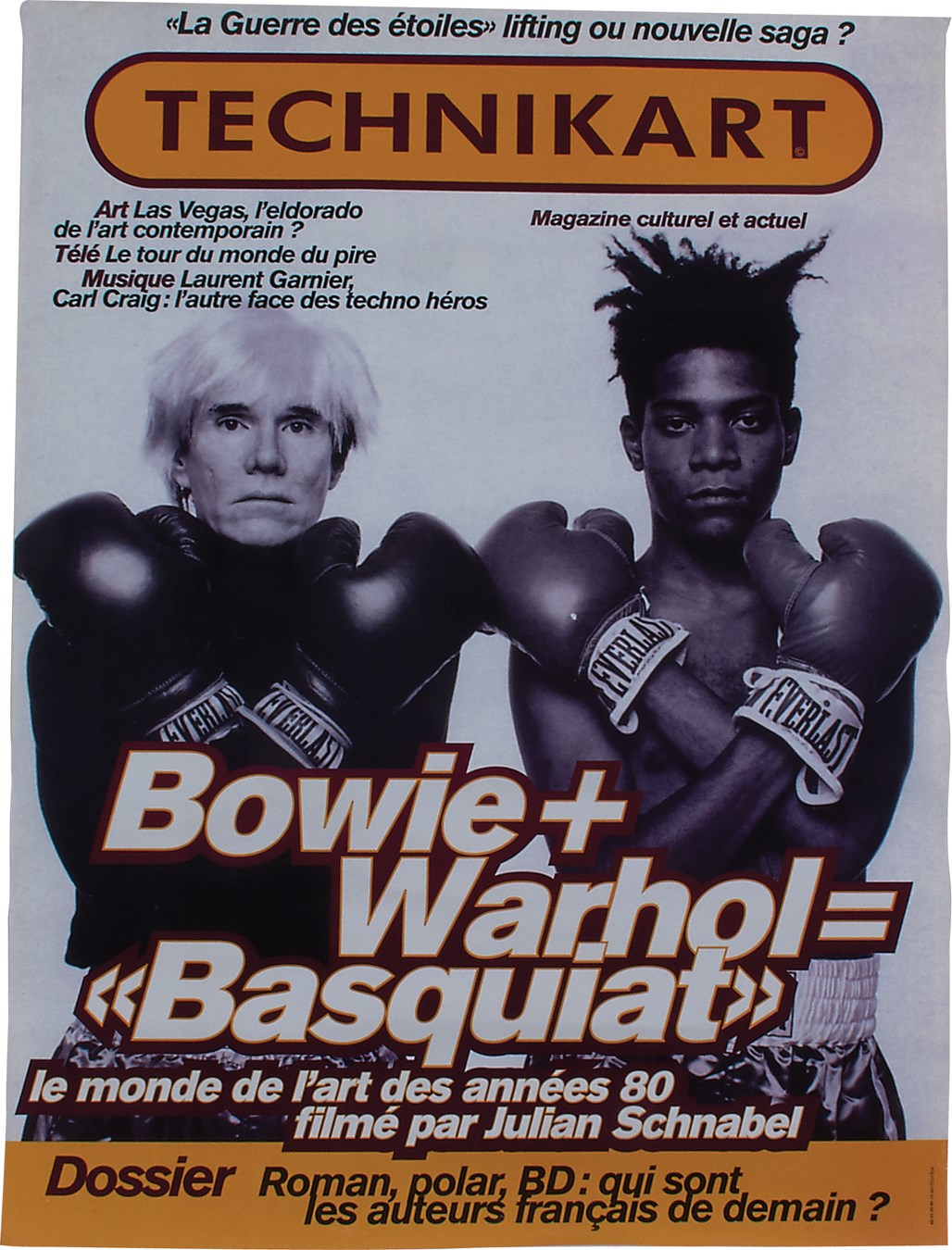 1996 Andy Warhol vs. John-Claude Basquiat Exhibition Poster