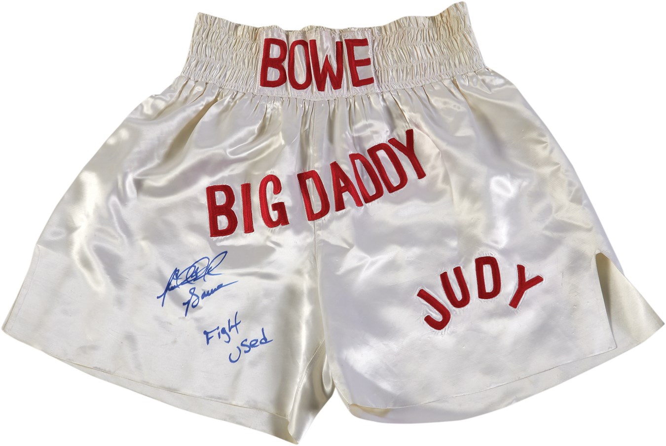 1996 Riddick Bowe Fight Worn Trunks from Andrew Golota I Match (Photomatched)