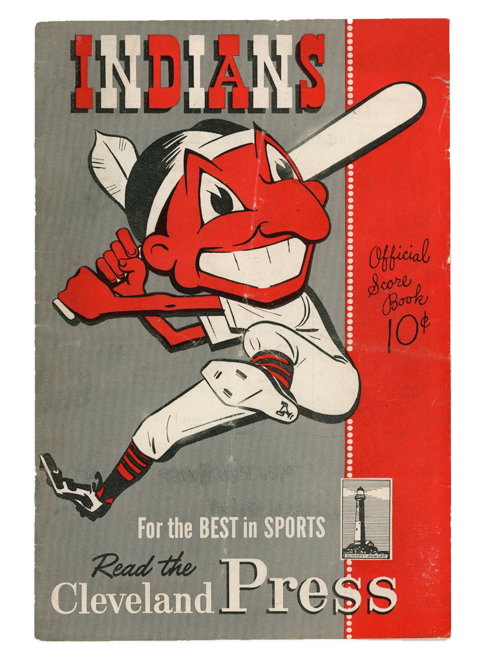 Negro League, Latin, Japanese & Int'l Baseball - Satchel Paige 1st Major League Game Program - 1948 Cleveland Indians vs. St. Louis Browns