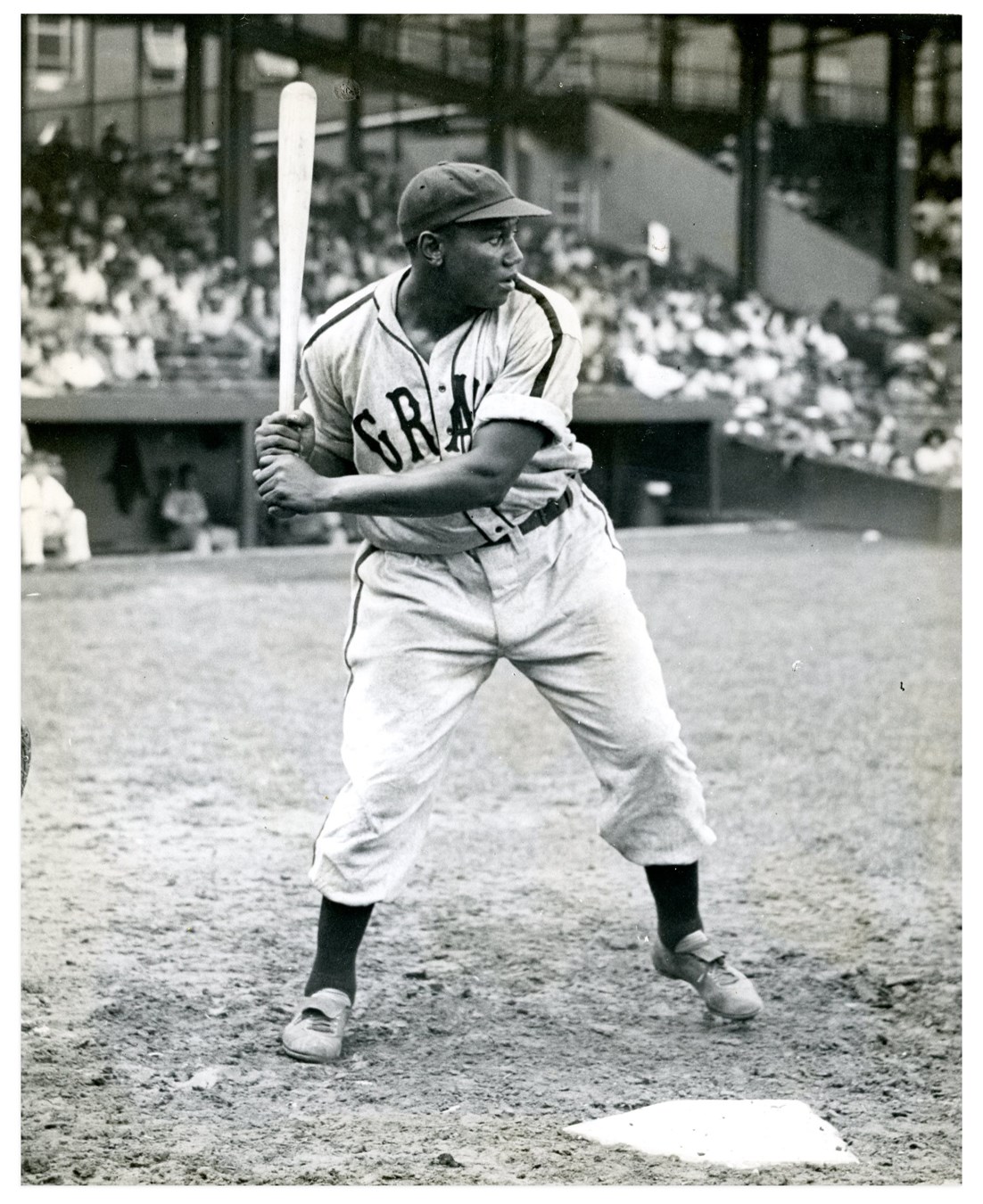 Negro League, Latin, Japanese & Int'l Baseball - Exceptional Josh Gibson Homestead Grays Photo