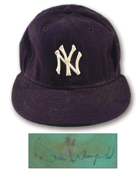 NY Yankees, Giants & Mets - Early 1980's Dave Winfield Game Worn Cap