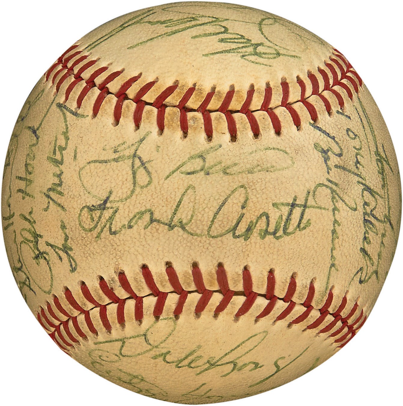High Grade 1963 New York Yankees AL Champions Team-Signed Baseball (PSA)