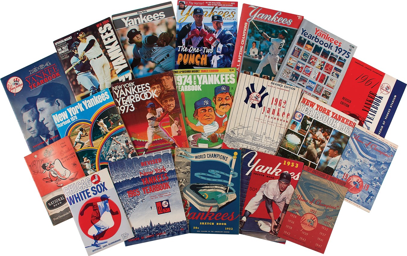 NY Yankees, Giants & Mets - New York Yankee Yearbooks & Programs (100+)