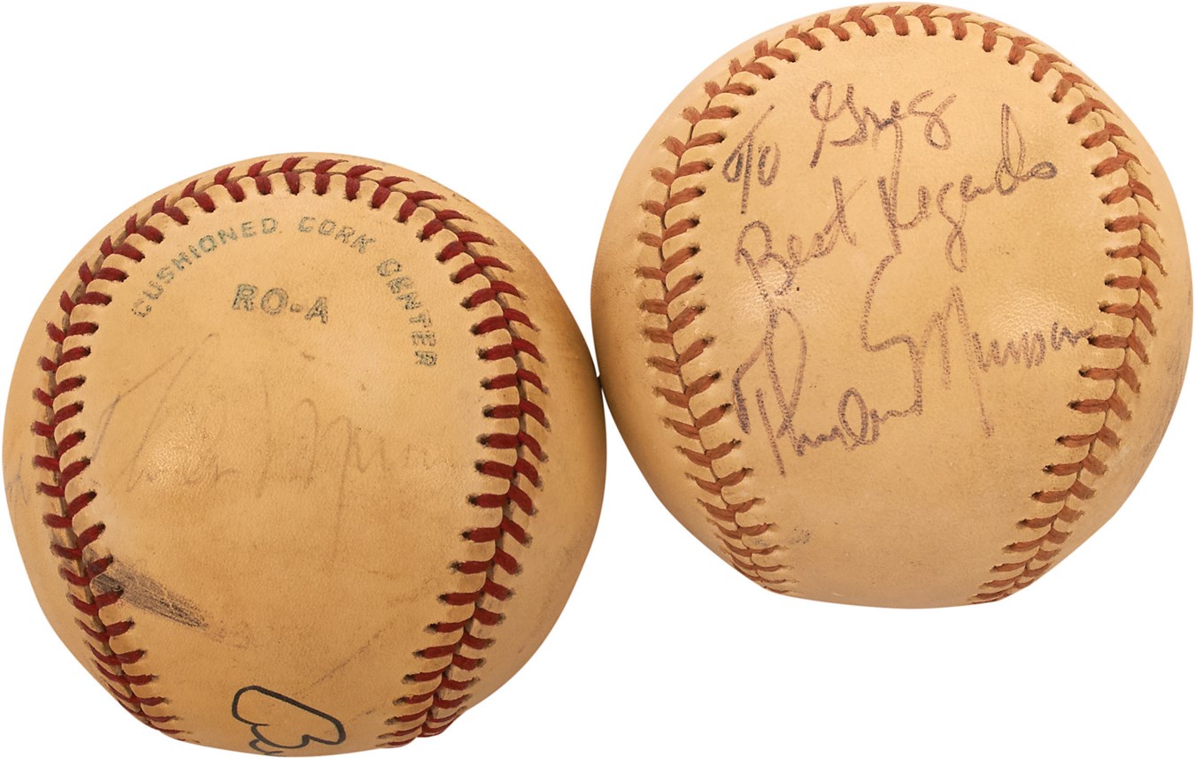 Thurman Munson Single-Signed & Multi-Signed Baseballs (JSA & PSA)