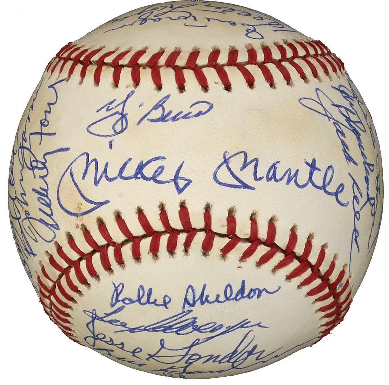 NY Yankees, Giants & Mets - 1961 World Champion New York Yankees Reunion Team-Signed Baseball