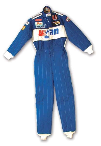 - 1980's Mario Andretti Race Worn Suit