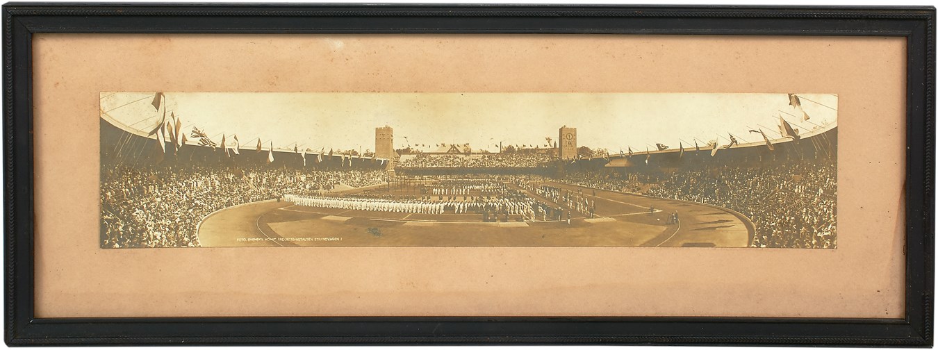 Olympics and All Sports - 1912 Stockholm Summer Olympics Opening Ceremony Panorama with Jim Thorpe