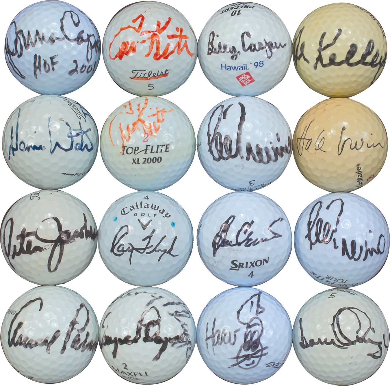 Olympics and All Sports - Nice Signed Golf Collection with Jack Nicklaus & Arnold Palmer (90+)