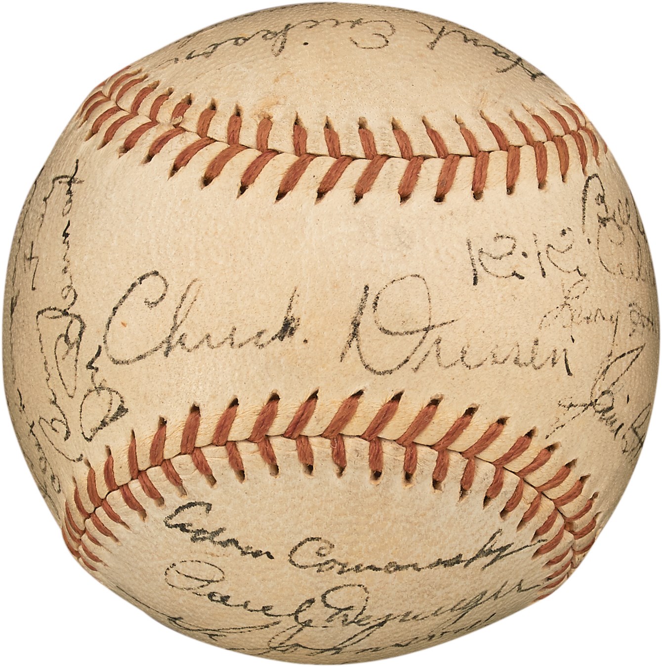 Pete Rose & Cincinnati Reds - 1935 Cincinnati Reds Team-Signed Baseball