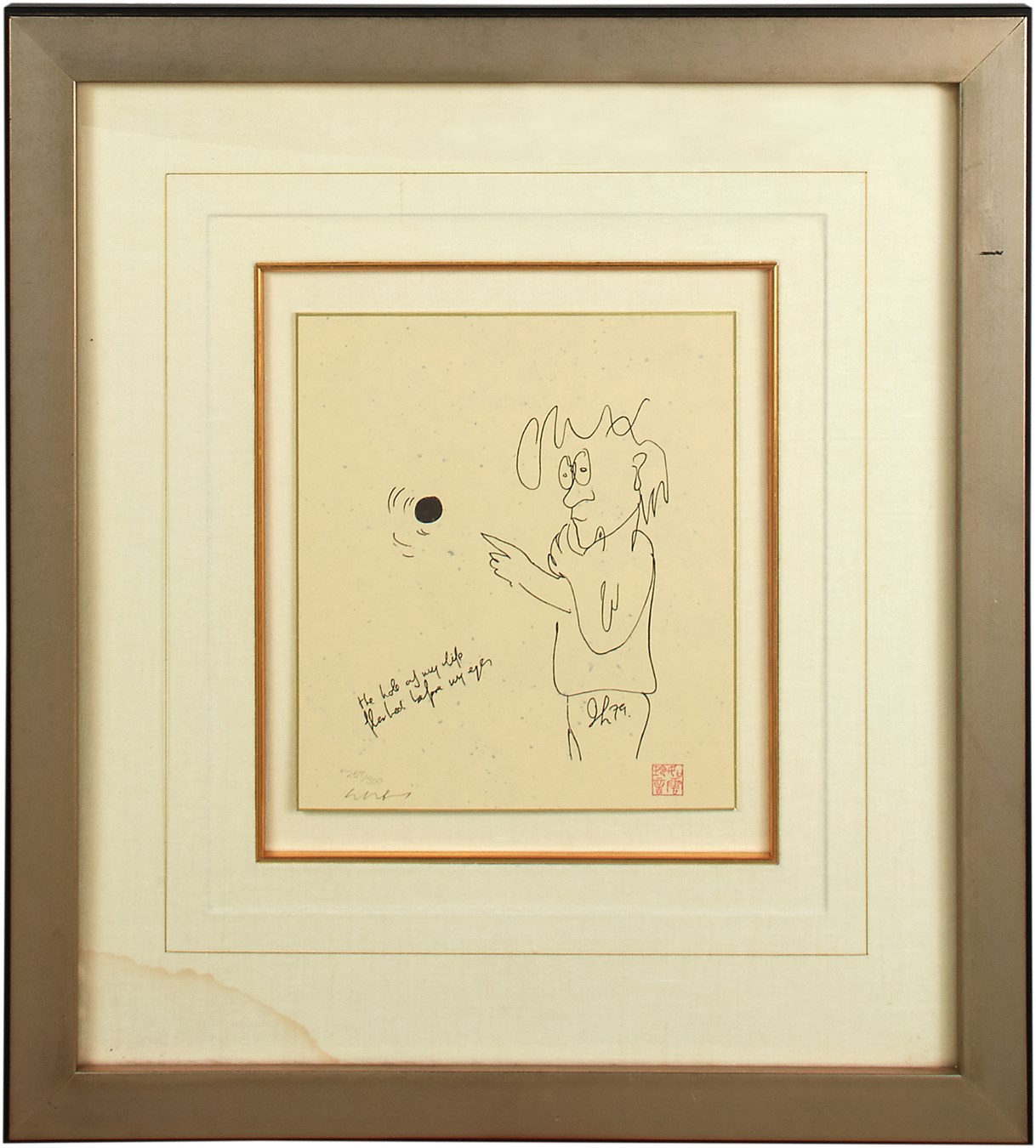 Pop Culture Autographs - "Hole of My Life" Limited Edition Print by John Lennon