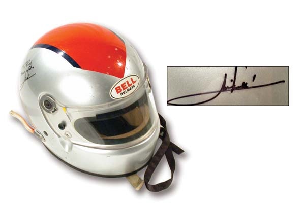 - 1980's Mario Andretti Race Worn Helmet