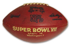 - Super Bowl VII Game Used Football