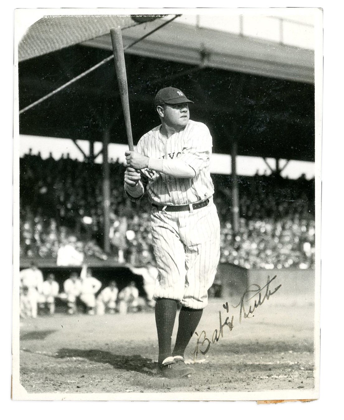 - Early & Exceptional Babe Ruth Signed Photograph Graded PSA/DNA "8" Autograph