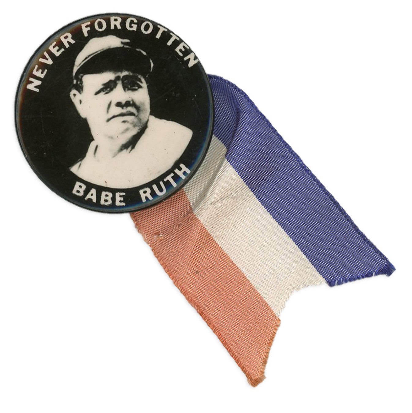 Ruth and Gehrig - 1948 Babe Ruth "Never Forgotten" PM10 Pin