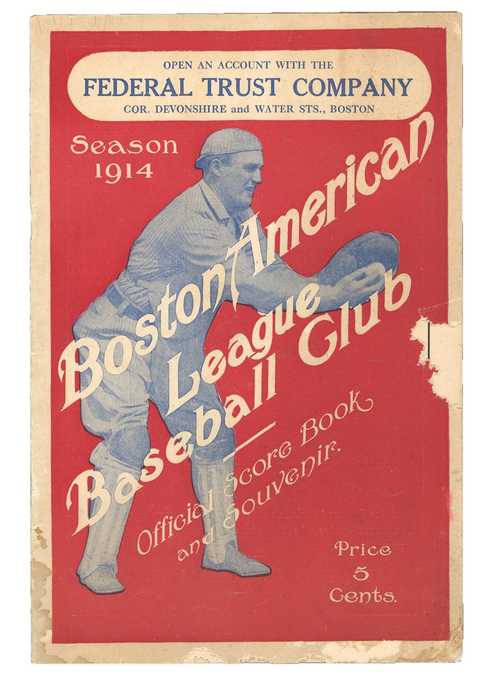 Babe Ruth's First Major League Game Program