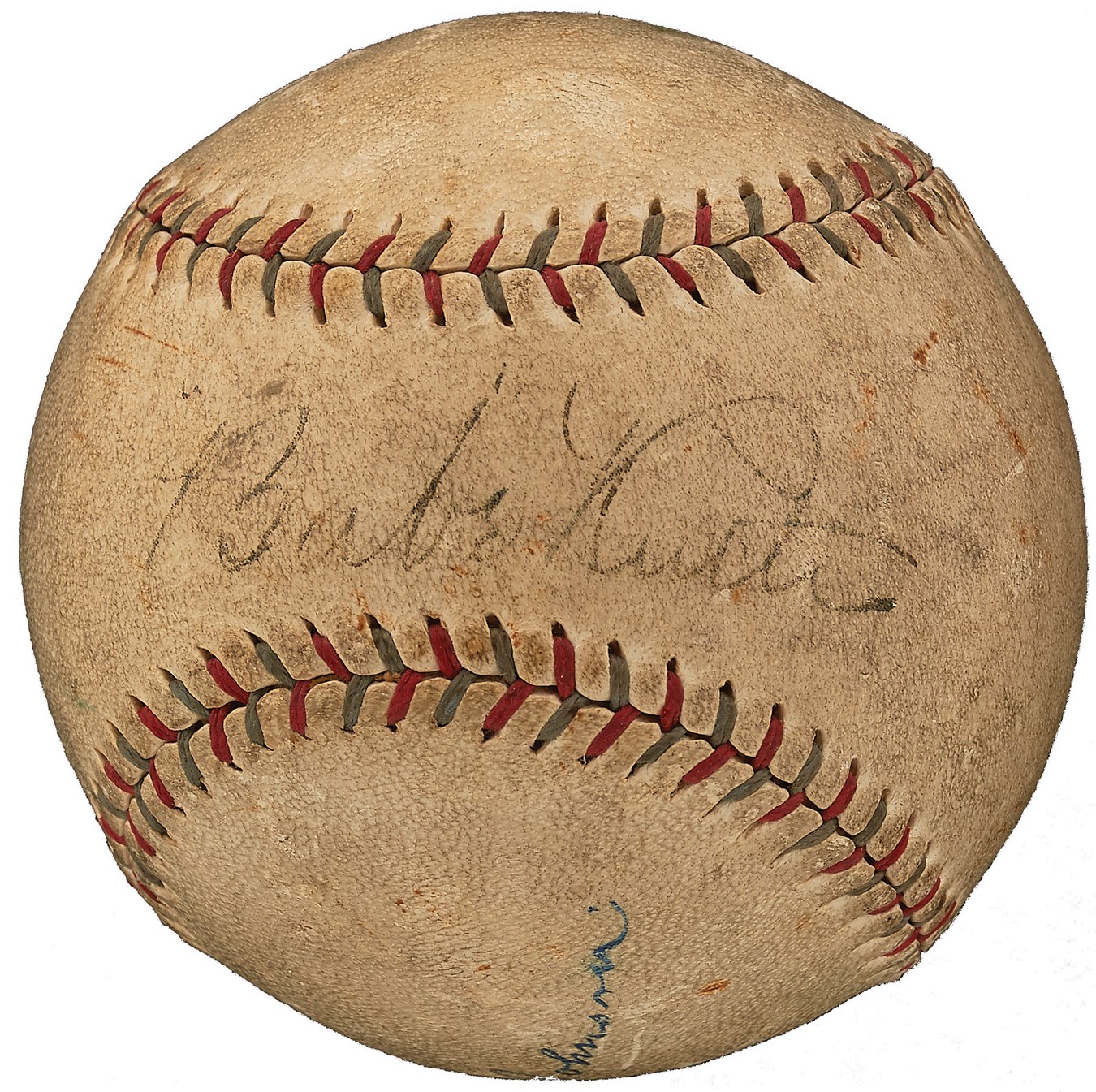 Ruth and Gehrig - 1926-27 Babe Ruth Single-Signed Official American League Ban Johnson Baseball (PSA)