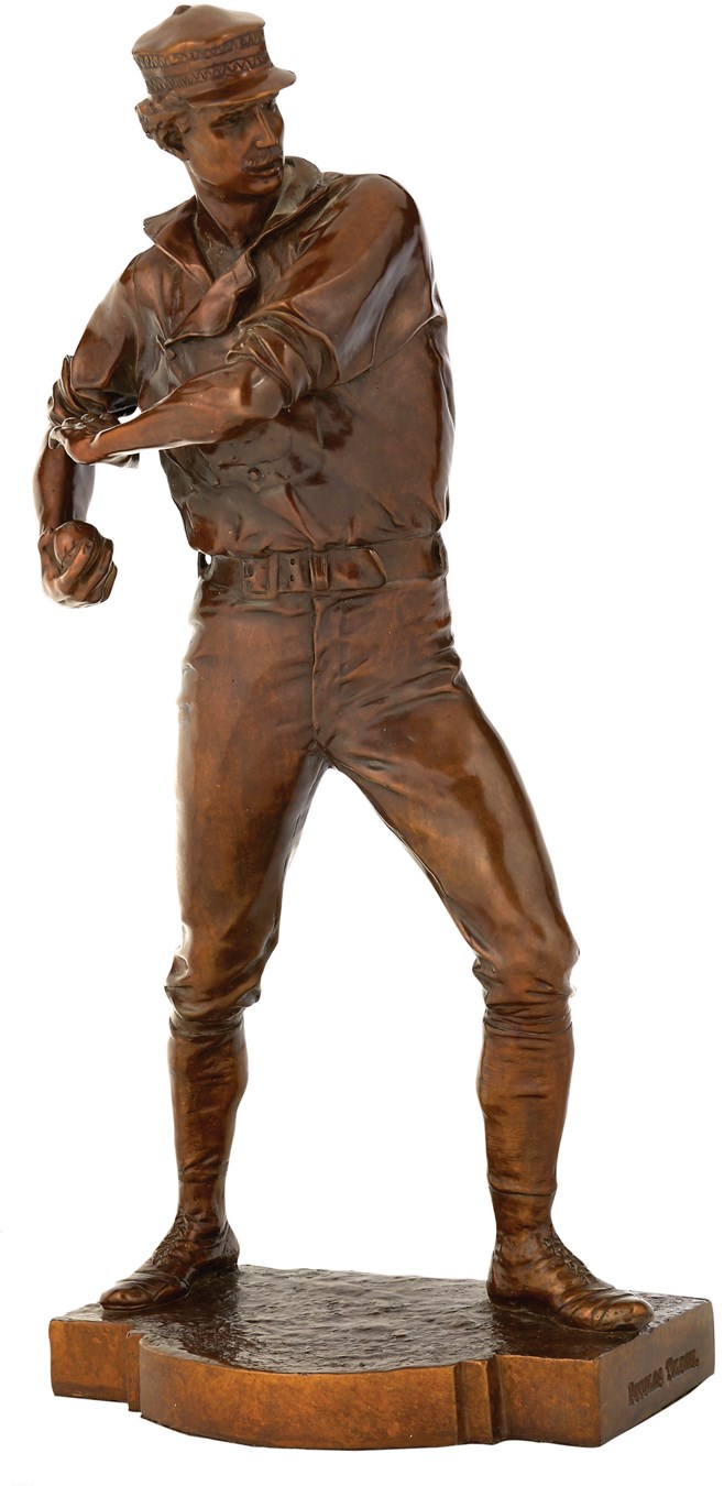 Sports Fine Art - Exceptional "The Baseball Player" Bronze by Douglas Tilden