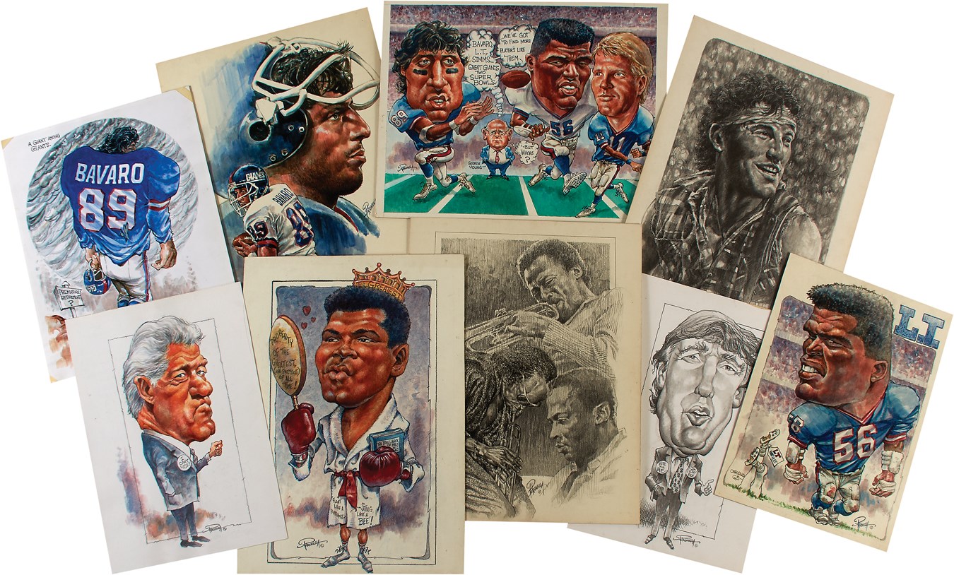 Sports Fine Art - Portfolio of Original Drawings by Mike Petronella - Direct from His Personal Collection (9)