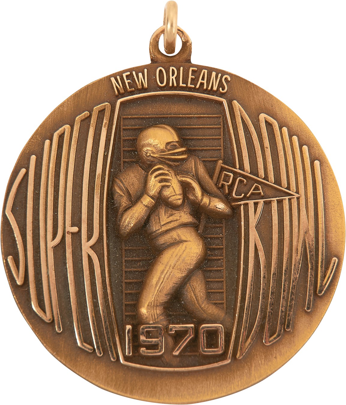 Sports Rings And Awards - 1970 Super Bowl IV Vikings vs. Chiefs Pendant