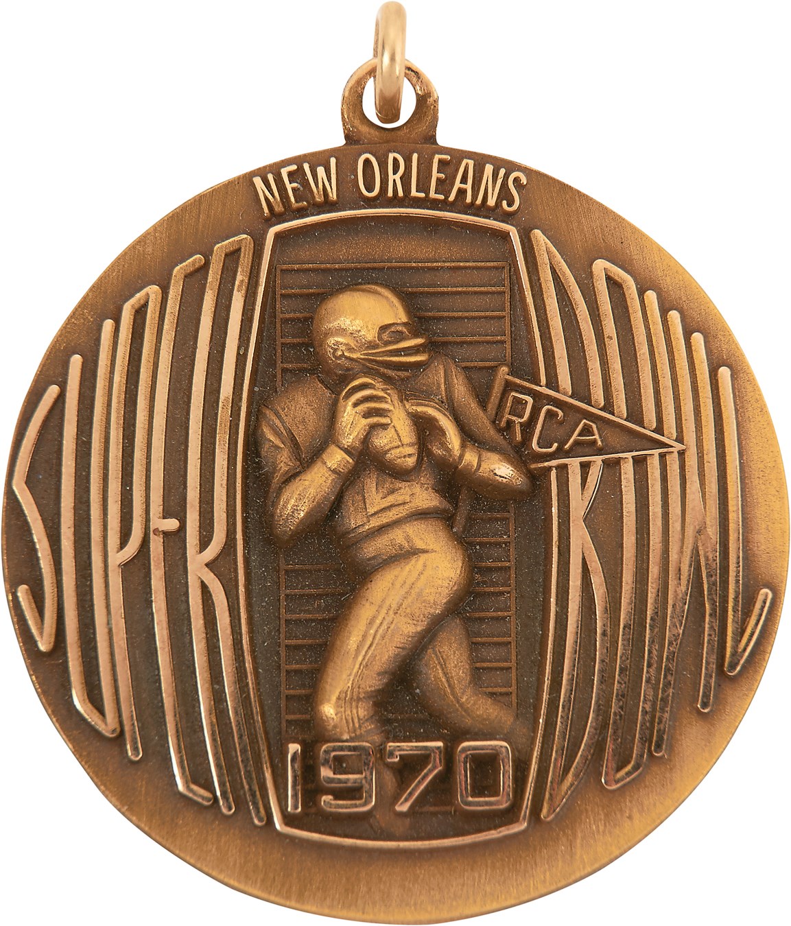 1970 Super Bowl IV Vikings vs. Chiefs Pendant